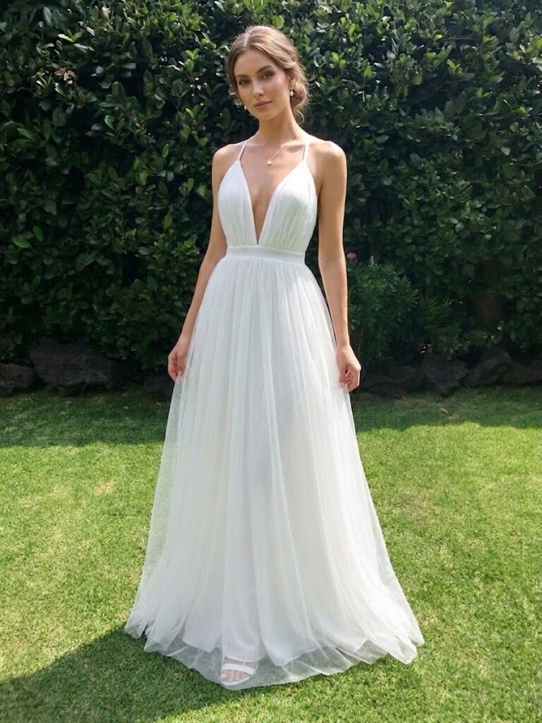 VESTIDO BLANCO GASA