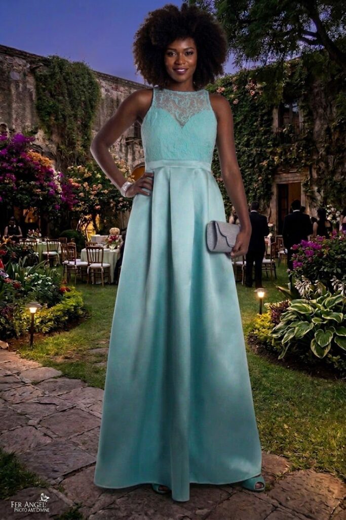 VESTIDO COLOR MENTA