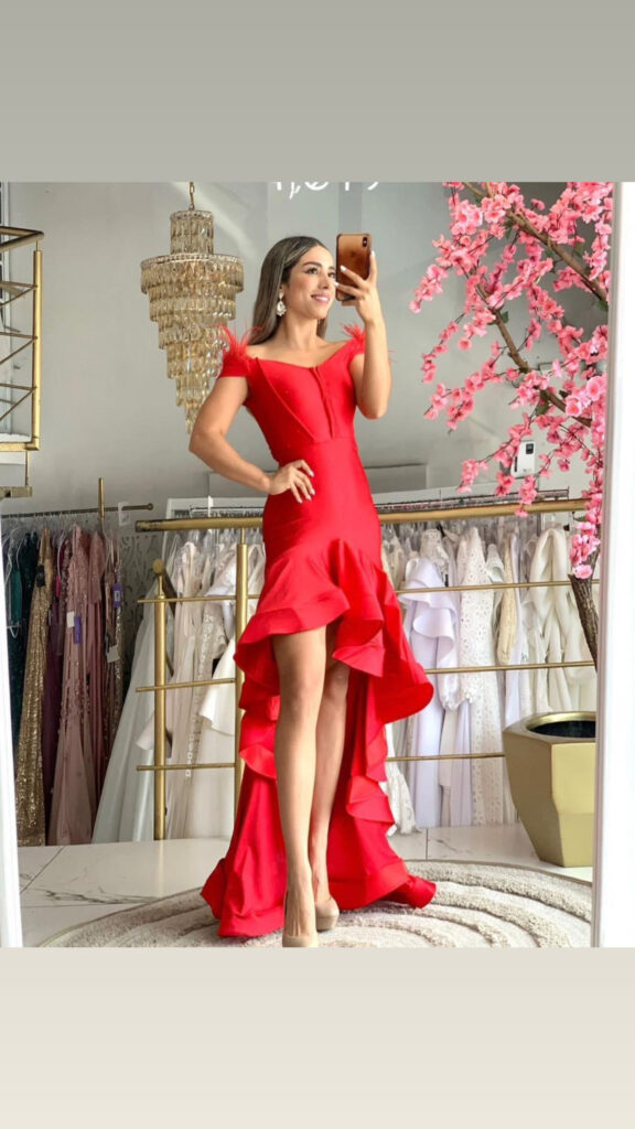 VESTIDO FIESTA ROJO
